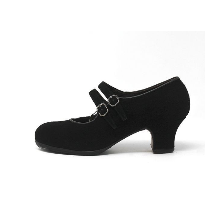 Manuela 34 AA Suede Black Carrete 5 Covered 1406