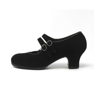 Manuela 34 AA Suede Black Carrete 5 Covered 1420