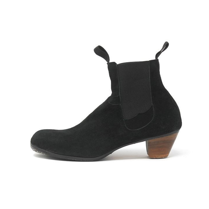 Bota (Woman) 39 A Suede Black Cubano 5 Exposed 1001