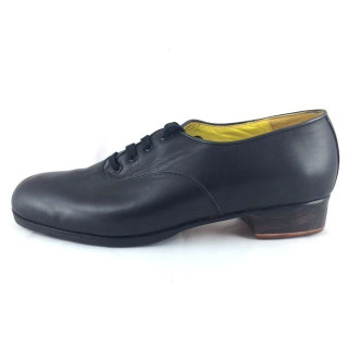 Carácter 40,5 A Leather Black Flat Heel Exposed 2578