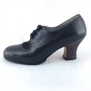 Carmen 37 AA/A Leather Black Carrete 6 Exposed (Street Shoes) 3243