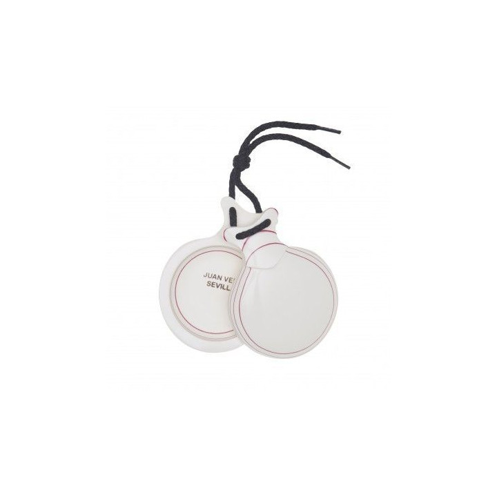 Del Sur Castanets: Capricho BLANCO. VETEADO ROJO. Nº5 REF.2116351