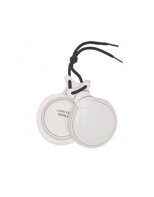 Del Sur Castanets: Capricho BLANCO. VETEADO ROJO. N&ordm;7