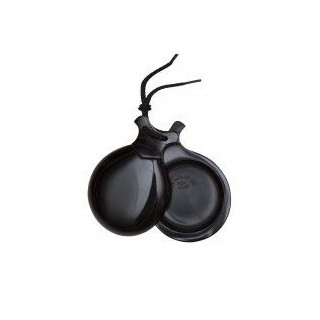 Del Sur Castanets: Special Black Wood Fiber With Red Pinstripe. Nº5