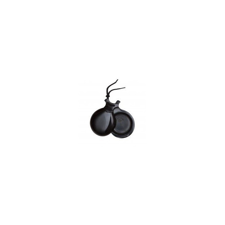 Del Sur Castanets: Special Black Wood Fiber With Red Pinstripe. Nº5