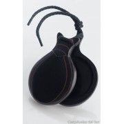 Del Sur Castanets: FIBRA NEGRA VETEADA ROJO. Nº5 RF.1142521