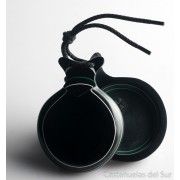 Del Sur Castanets: Capricho NEGRO. VETEADO BLANCO Y VERDE Nº5
