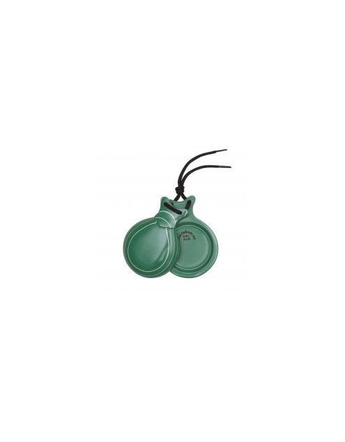 Del Sur Castanets: VIDRIO VERDE VETEADA BLANCA N&ordm;5. Rf.1153521