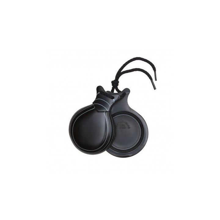 Del Sur Castanets: FIBRA NEGRA VETEADO BLANCO. Nº5 "TEACHERS SPECIAL"