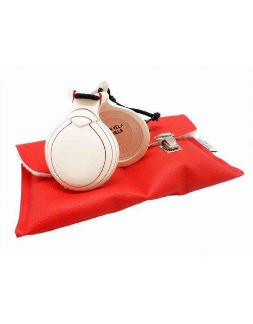 Del Sur Castanets: Capricho BLANCO. VETEADO ROJO. DOBLE CAJA. N&ordm;7 REF.2116372
