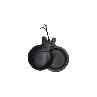 Del Sur Castanets: Cloth Black Pinstripe Special Jota Nº5
