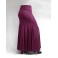 QToma Skirt Básica 3 Godet Bordeaux