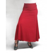 QToma: Skirt Básica - 3 Godet Red