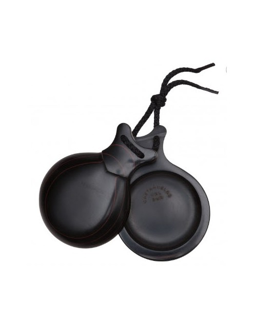 Del Sur Castanets: FIBRA NEGRA VETEADA ROJO N&ordm;7 Rf.1142721
