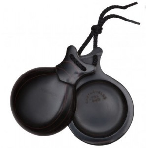 Del Sur Castanets: FIBRA NEGRA VETEADA ROJO Nº7 Rf.1142721