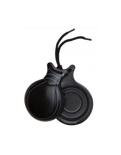 Del Sur Castanets: FIBRA NEGRA VETEADA BLANCA, DOBLE CAJA, N&ordm;7 REF.1142712