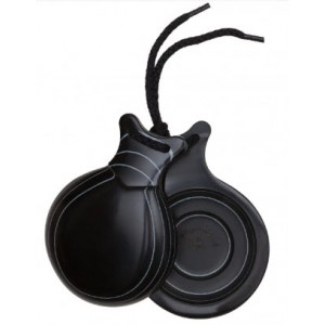 Del Sur Castanets: FIBRA NEGRA VETEADA BLANCA, DOBLE CAJA, Nº7 REF.1142712