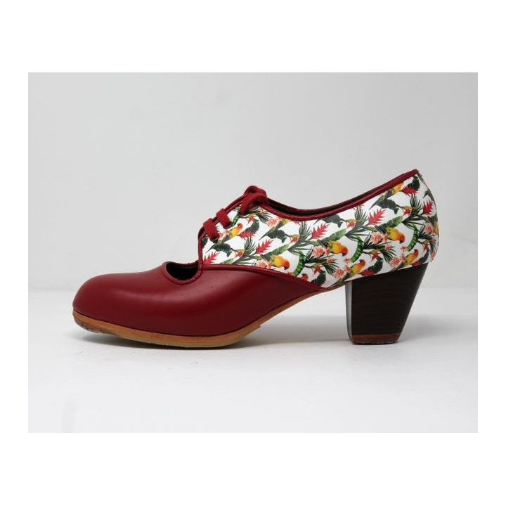 Carmela 38 A Leather Rojo Cubano 5 Exposed Back Tropical Fantasy