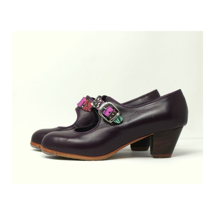 Lola 40 AA Leather Nazareno Cubano 5 Exposed Correa Floral Print