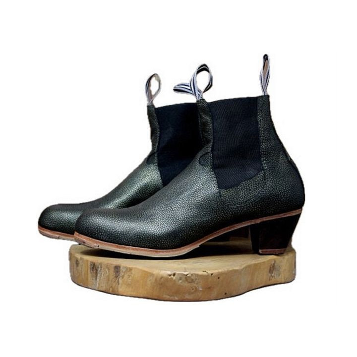 Boto 41 A Pearlized Leather Dorado Rugoso Cubano 5 Exposed