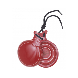 Del Sur Castanets: Capricho ROJO. VETEADO BLANCO. DOBLE CAJA Nº5 REF.2116752