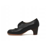 Carmela 36,5 AA Leather Negro Clásico 5 Exposed (Rubber Soles Beige) 7430