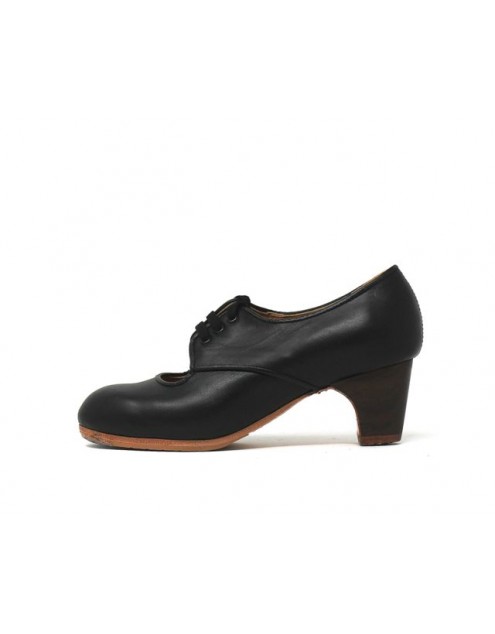 Carmela 36,5 AA Leather Negro Cl&aacute;sico 5 Exposed (Rubber Soles Beige) 7430