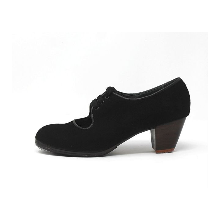 Carmen 37 AA Suede Black Carrete 5 Exposed