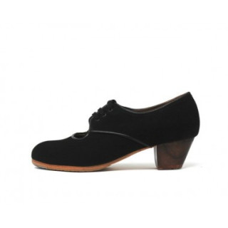 Carmela 37,5 A Leather Black Cubano 5 Exposed (Rubber Soles Beige)
