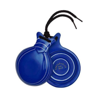Del Sur Castanets: Capricho AZUL. VETEADO BLANCO. DOBLE CAJA. Nº5 REF.